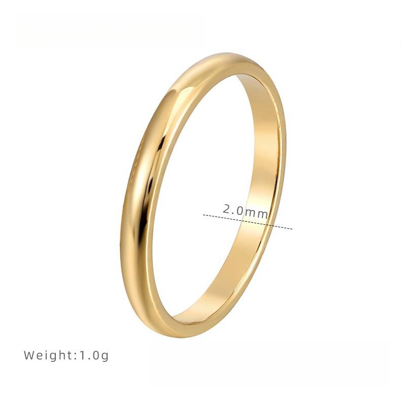 

Простое узкое гладкое кольцо, титановая сталь с гальваническим покрытием, кольцо на фалангу пальца для ношения в стопке, женское винтажное нишевое кольцо 5