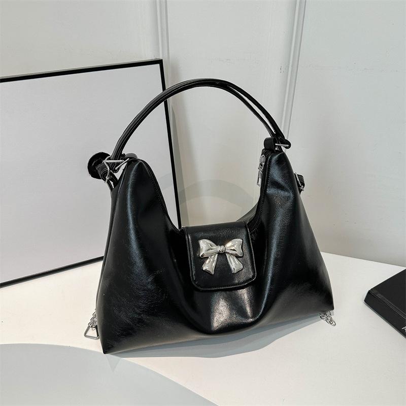 Backpack Women's Spring New Simple and Fashionable Large Capacity Bow Casual Shoulder Bag Tote Bag
