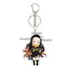 5cm Acrylic Anime Cartoon Kamado Nezuko Agatsuma Tanjiro Giyuu Q Version Keychain Game Character Backpack Pendant Charm Gift Toy