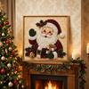 Santa Claus Pattern Christmas  Painting Art Kit Home Christmas Wall Decor  Beginner