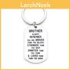 Unique Wish Brother/sister Remember You Are Brave Stainless Steel Necklace