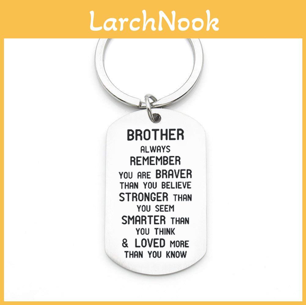 Unique Wish Brother/sister Remember You Are Brave Stainless Steel Necklace