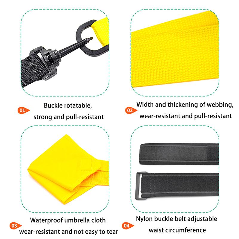 Swim Parachute Swim Resistance Belt Strength Training Exerciser Belts Drag Parachute For Children Adults Improve Swimming Skills