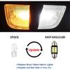 EASY EAGLE LED Interior Car Lights for Honda-Accord-2003-2012: 12 Piece Kit White LED Light Bulbs - Super Bright 6000K + Install Tool