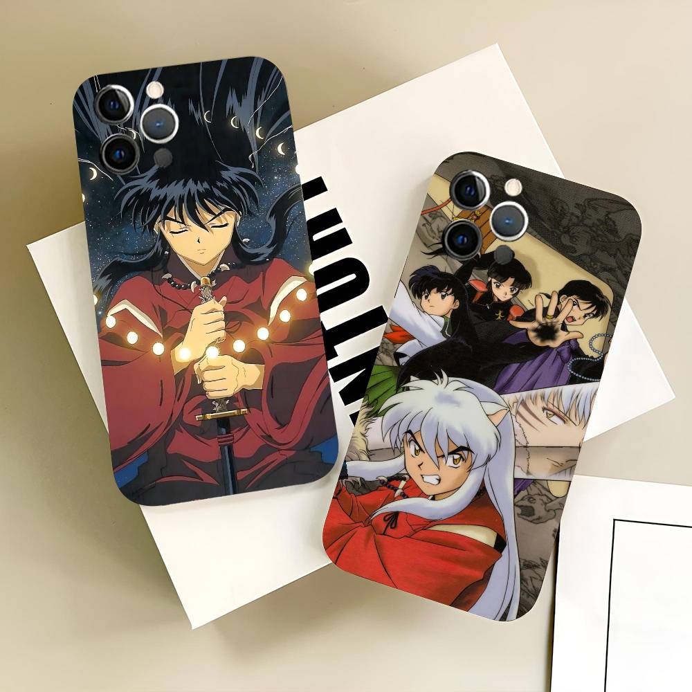 Retro Anime I-Inuyasha Phone Case Silicone Soft For IPhone 17 Air 16 15 14 13 12 11 Plus Pro Max Plus