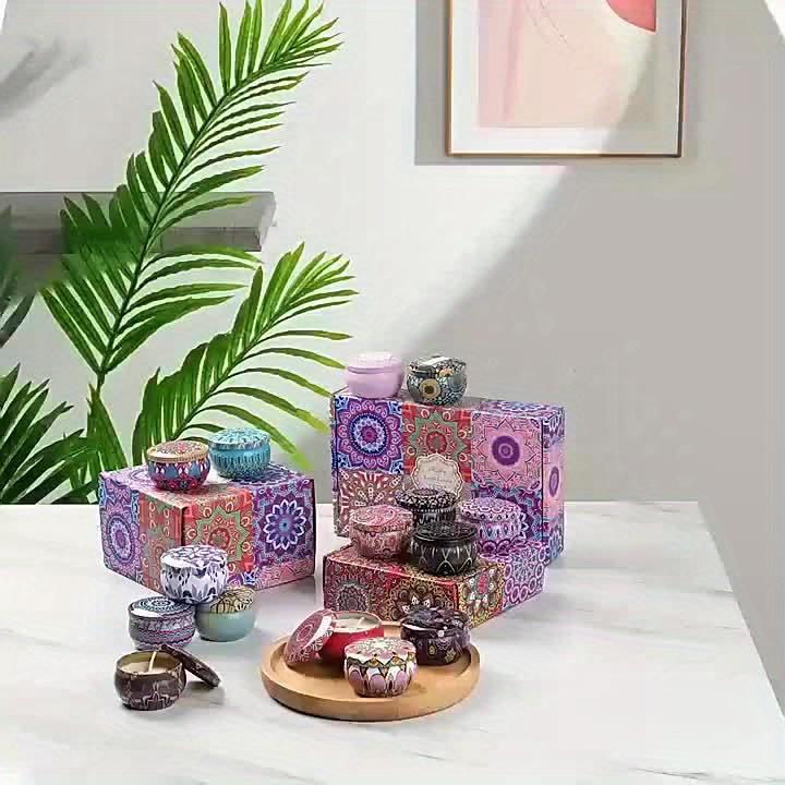 4-teiliges Duftkerzen-Set – Jasmin, Sandelholz, Rose und mehr – perfekt zum Entspannen, Relaxen, Yoga und Baden – ideales Weihnachtsgeschenk