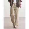 Counter minimalist design high-end tencel cotton blended thin casual pants men's spring and summer loose straight trousers