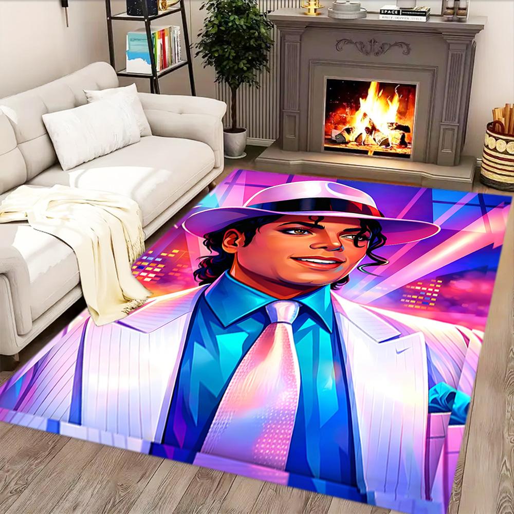 Michael Jackson Dance Icon Rug for Living Rooms, Bedrooms, Home Décor, and As Gifts.