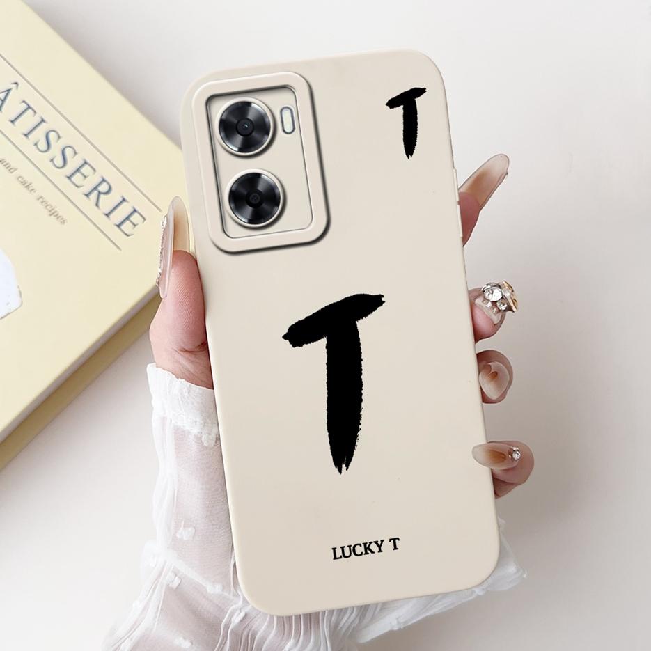 For Oppo A57 4G Case Oppo A57s CPH2385 Cute Lucky Letters Cover Soft Silicone Phone Case For Oppo A77s OppoA77 4G OppoA57 S Bags