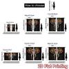2D flat printing 2pcs Curtain Party Curtain Day of the Dead Elephant Digital Printed Polyester Drapes Festive Holiday for