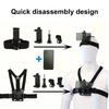 Adjustable Elastics Head Mount For Action Cameras With AntiSlip Secure For Outdoor Sports
