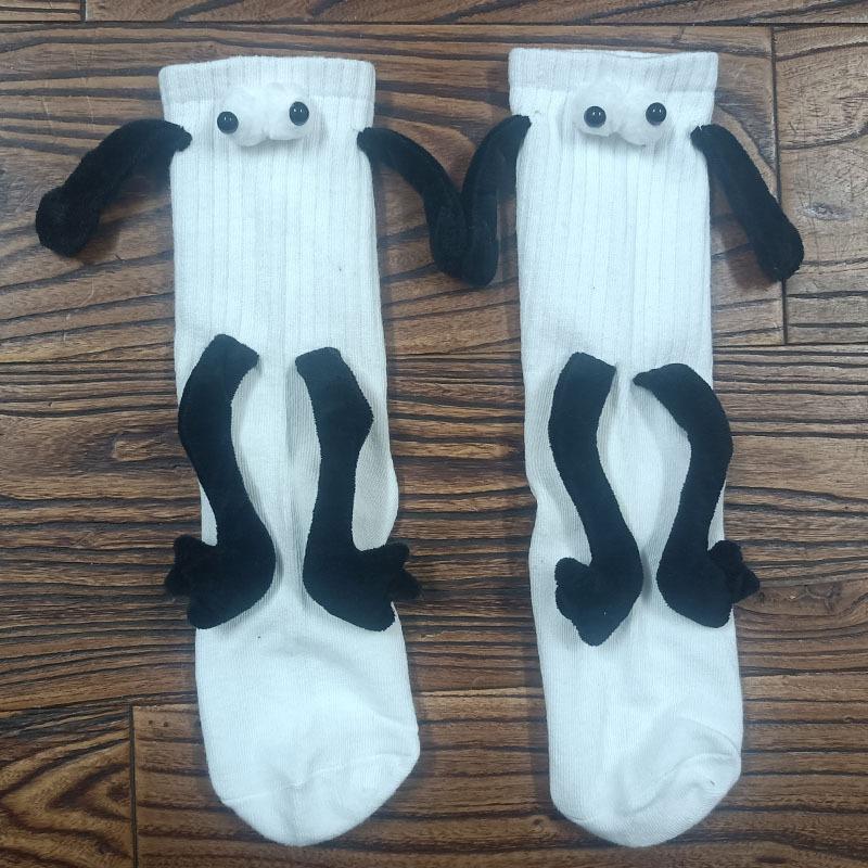 Cute funny lady tube socks magnet magnet fashion couple hand socks
