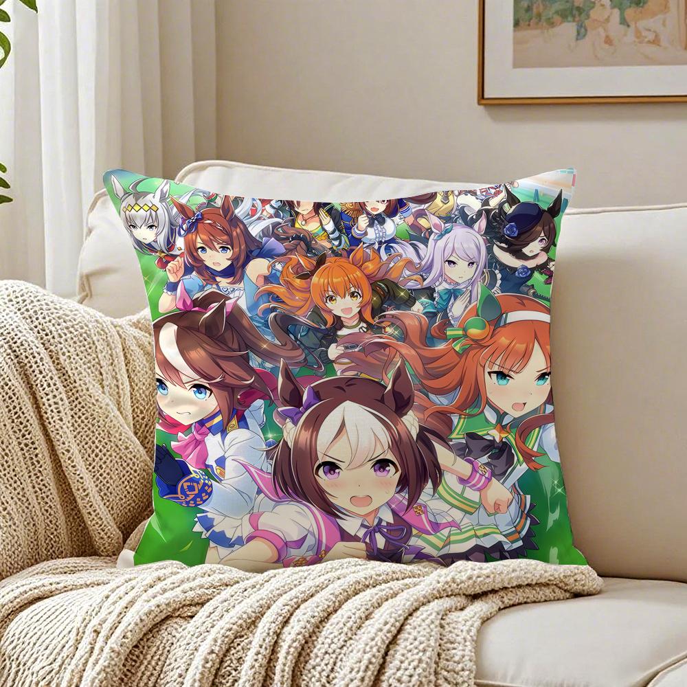 Game IdolRacing PPretty DDerby Cushion Cover Pillowcase Antidustmite living Room Sofa Decor Cushion Room