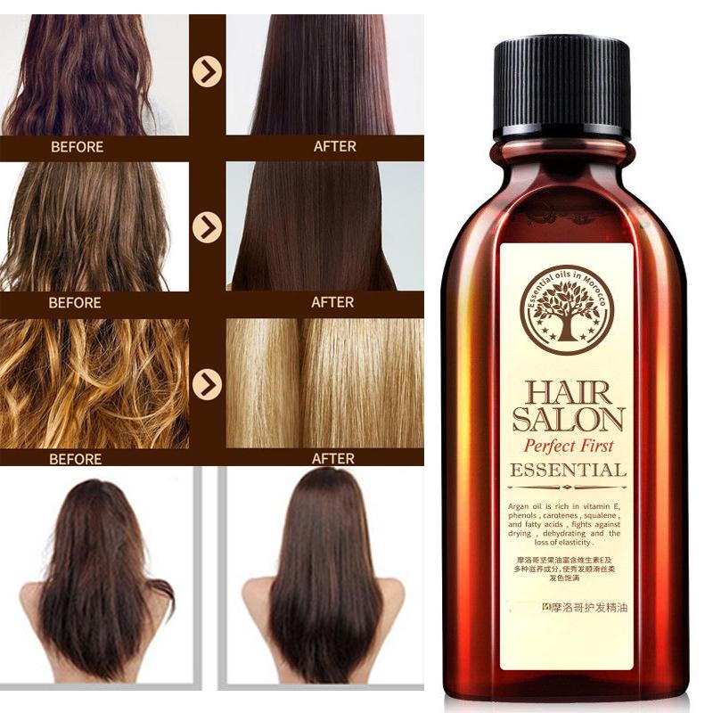 60 ml Haaröl Lockenmaske Multifunktionales Reparatur-Haaröl Marokkanisches Arganöl für Spliss