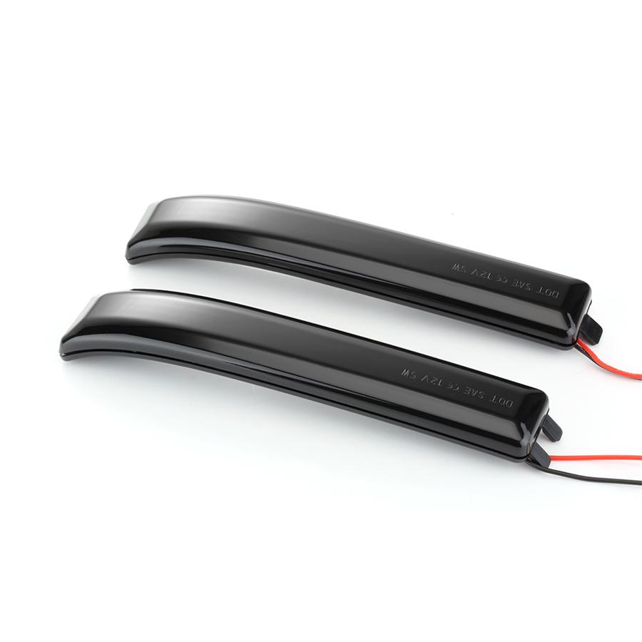 2Pcs LED Side Mirror Light Turn Signal Smoke Lens Reflector For Ford 09-14 F150