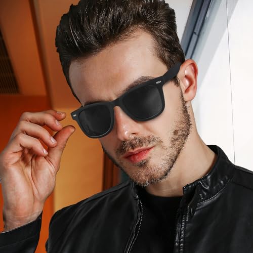 Polarized Sunglasses Men Women Wellington Style Suitable Driving UV Protection Stylish Square Design Hiking Fishing.