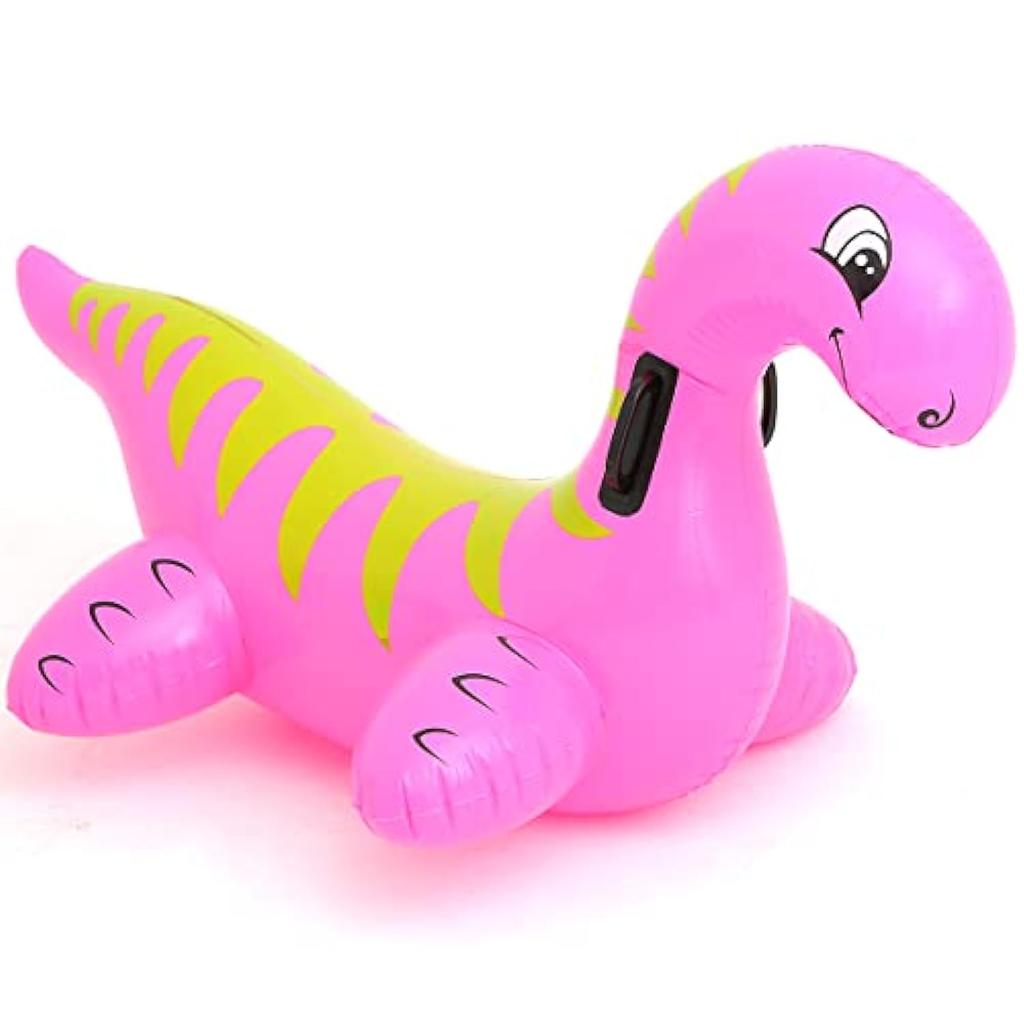 Inflatable Dinosaur Swimming Pool Toys Ride-On Inflatable Swimming Pool Beach Swimmer Summer Water Fun Raft for Kids and Adults