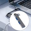 Aluminum Alloy USB3.0 Hubs Expander with 3USB Port for Window, Linux, and Androids Devices Stable Data Transfer