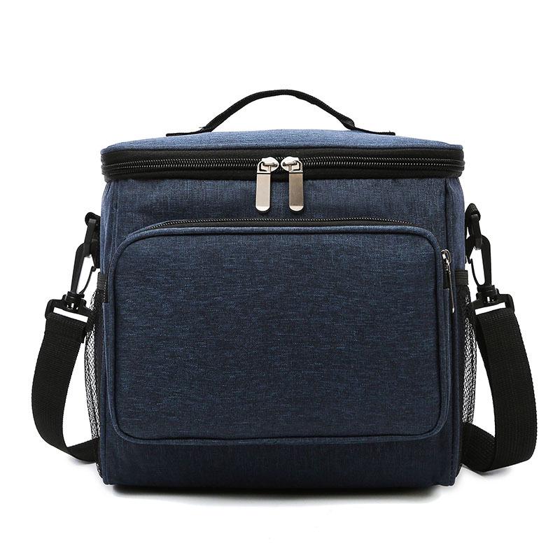 Portable Large-Capacity Insulated Oxford Cloth Lunch Bag for Students & Picnics