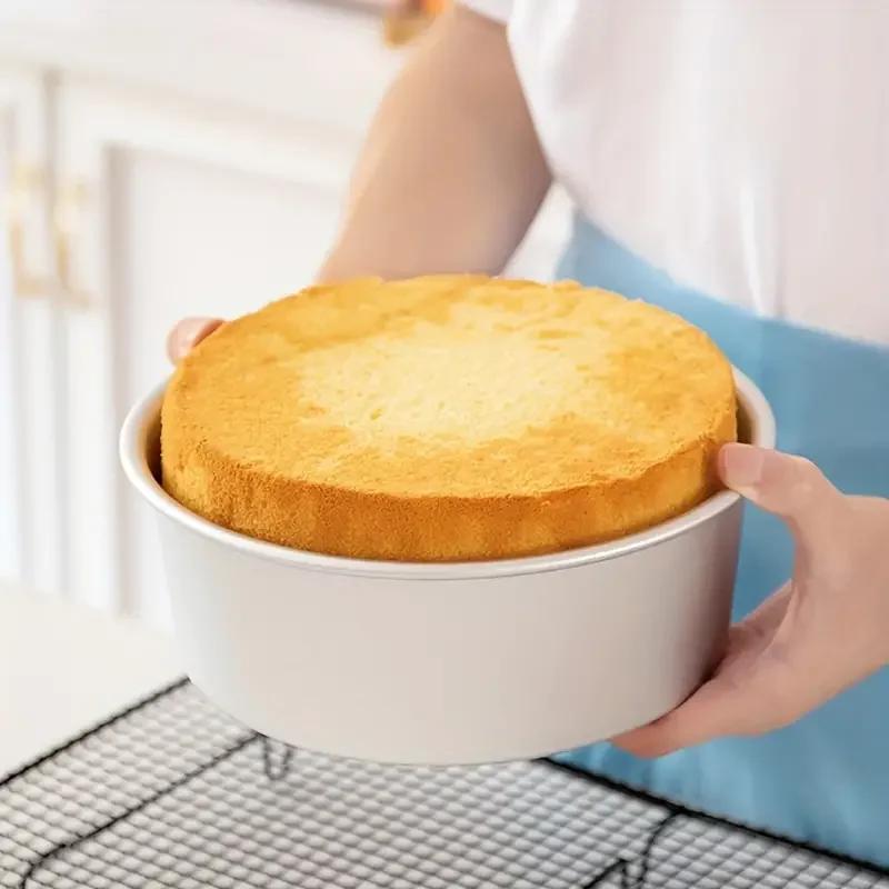 1pc-6 Inch Chiffon Cake die Removable bottom Round Cake Bakeware for Home DIY Aluminum alloy baking cake Mold pan cake tin