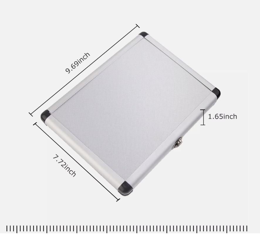 8-teiliges Set Kleinschaft-Bohrer HSS Gleichschaft-Bohrer Set Große Größen 9/16 Zoll bis 1 Zoll Bohrer in Aluminiumbox