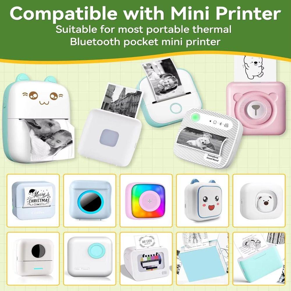 HD Color Thermal Printer Papers Glossy Vibrant Colors Holographic Thermal Paper Premium Smooth Finish Glitter Effect