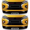For Mitsubishi Attrage Mirage 2020 2021 Fog Lamp DRL Daytime Running Light Halogen Daylight Cover Grill Bezel Wire Harness