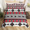 Exotic Horse Duvet Cover Set Queen African Tribal Arrow Western Animal Comforter Cover Microfiber Aztec Farm Animals Bedding Set