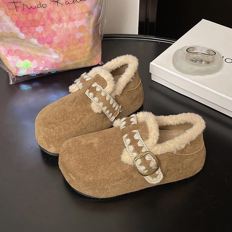 

Women s Large Size Soft Sole Winter Warm Fur Snow Boots Padded Lined Ankle Boots Anti-slip Hiking Casual Sports Cotton Boots 35 хаки