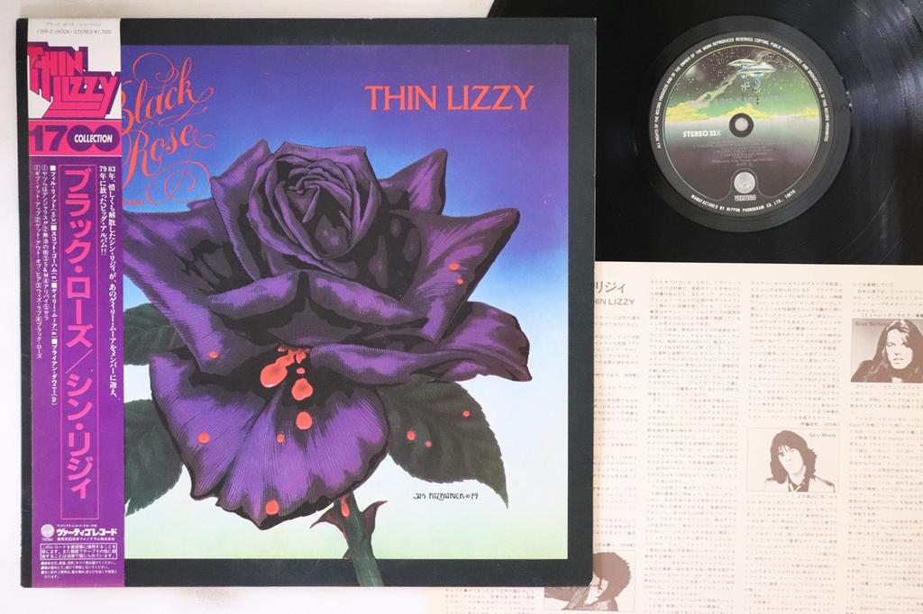 LP Record THIN LIZZY - Black Rose (A Rock Legend) 17PP2 Vertigo 1984 Japan Obi Rock Used