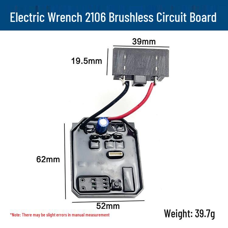 Dayi 2106 Brushless Electric Wrench Mainboard Switch Driver Circuit Board Installation Kit