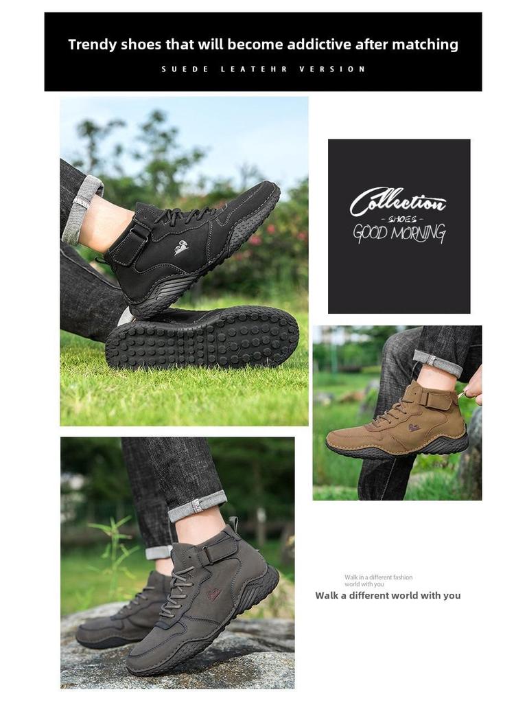 Men's High-Top Octopus Martin Boots - Casual Outdoor Sports Shoes for Autumn and Winter