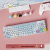 Silent Wired Mechanical-Feel Keyboard for Gaming and Office Use