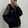Oversized Hoodie voor Heren met Schedelprint Verweerde Gewassen Look 2025 Casual Lange Mouw