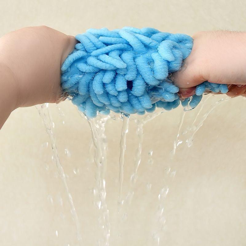 Chenille-Hängende Handtücher - Weich, Saugfähig, Niedlich für Küche, Bad oder Kindergarten.
