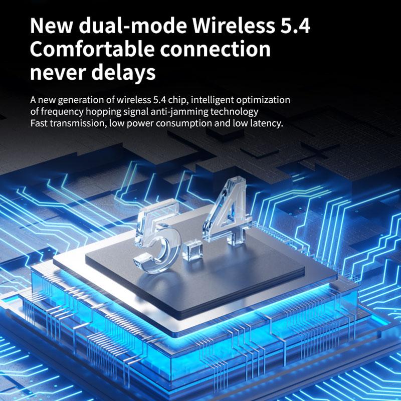 Căști Wireless cu Cârlig pentru Ureche, Fără Durere, Set de Căști Sport HiFi cu Anulare a Zgomotului, Stereo, pentru Muzică, cu Microfon HD, Latentă Scăzută, Impermeabil