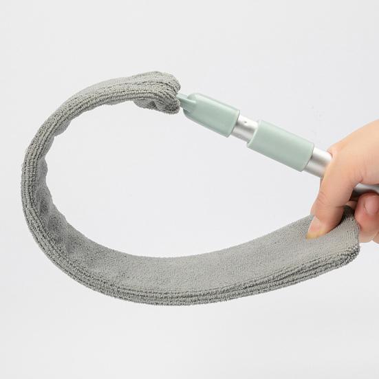 Retractable Gap Dust Cleaner Reusable Dust Cleaning Tool with Bendable Microfiber Duster Telescopic Dusting Wand for Hard-to-Reach Areas Ceilings