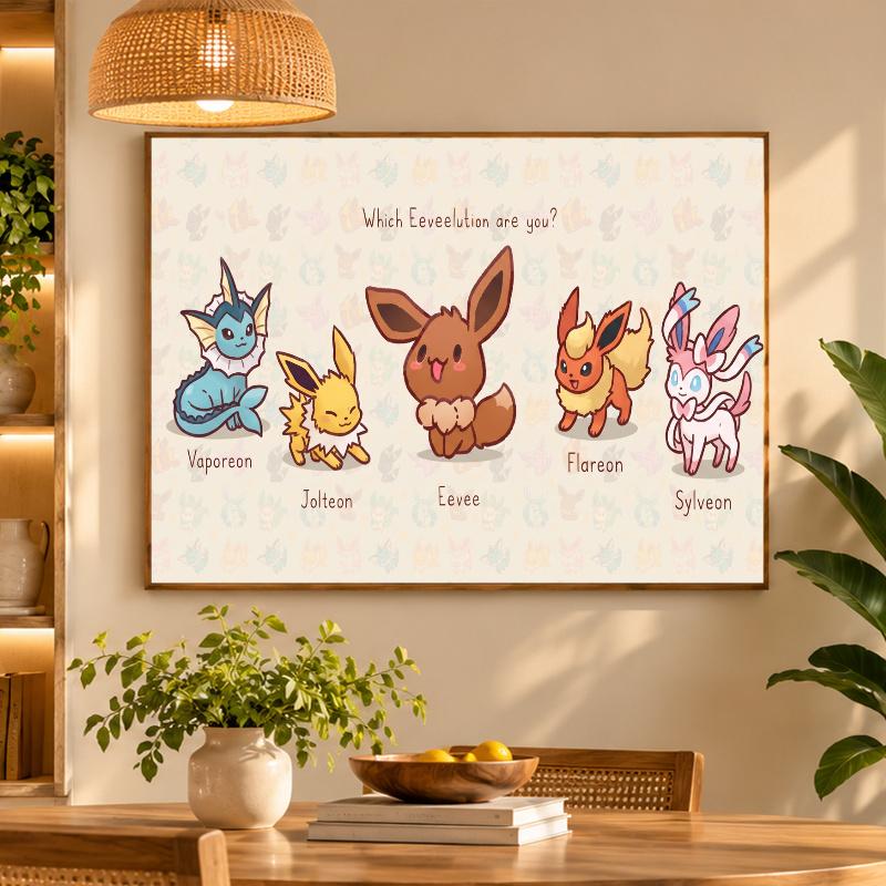 5D Diamond Painting Eevee DIY Full Drill Diamond Art Kit Home Decoration