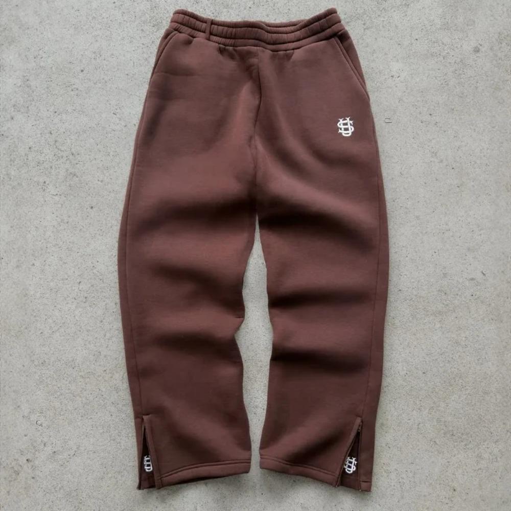 Pantaloni de sport casual pentru bărbați, cu imprimeu cu monede, Y2K, îmbrăcăminte de stradă, cu bandă elastică în talie, pantaloni de trening largi, pantaloni hip hop retro din anii 90, în mai multe culori