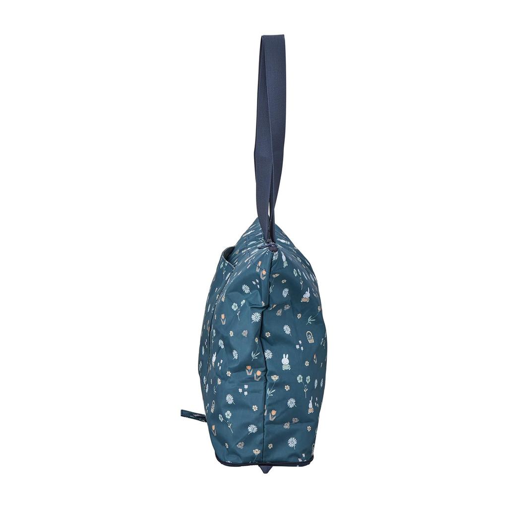 Miffy Folding Tote Bag HPL0001 B273.Navy Small Flowers