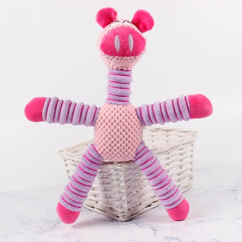 Squeak Dog Toy Interactive Stuffed Chew Toy Keep Teeth Healthy Reduce Boring