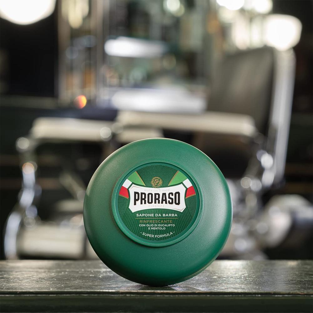 Proraso Refreshing Shaving Soap Shaving Soap Eucalyptus Green, 3 Pieces, 150ml