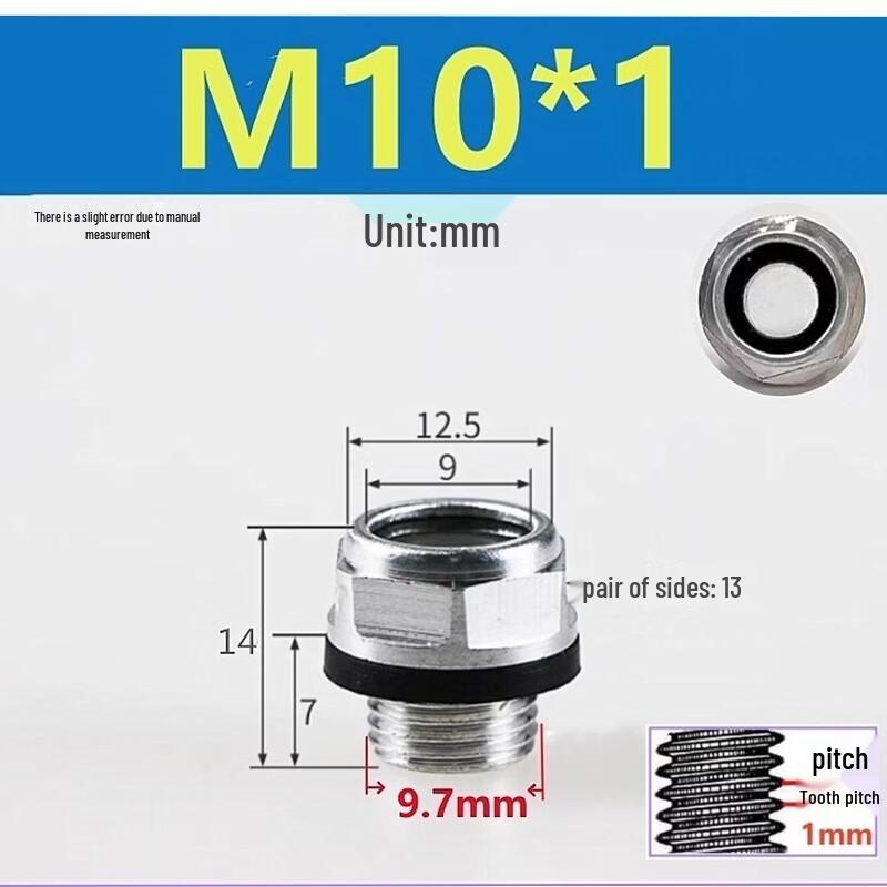 Hexagonal Aluminum Alloy Reducer Oil Level Sight Glass