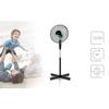 Ventilateur sur pied - MPM - Noir - 3 vitesses - Hauteur réglable - 60 dB