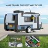 393 Teile Reise Wohnmobil Anhänger Bausteine Camping Fahrzeug Modell Montage Steine Spielzeug Ornamente Kinder Geburtstag Halloween Geschenke