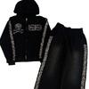 European and American Y2K retro trend personalized printed zipper hoodie