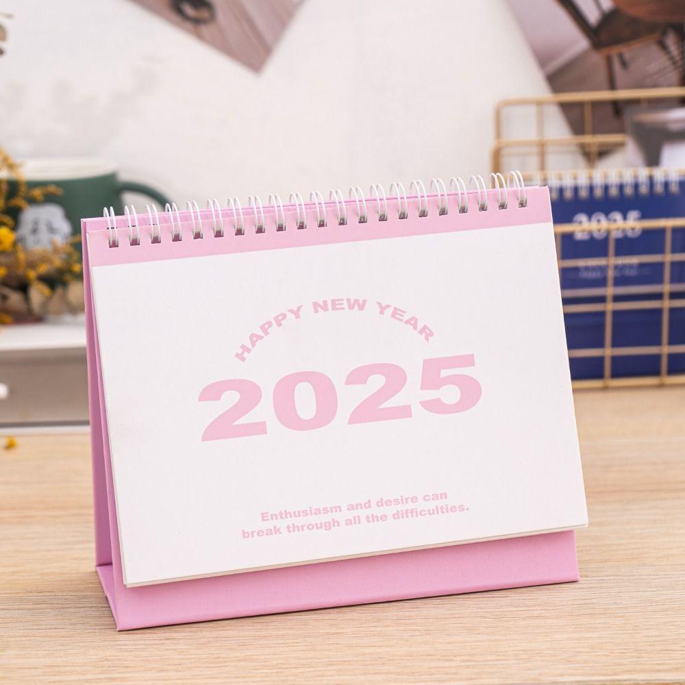 Standing Flip Desktop Calendar Daily Monthly Table Planner  Time Manegement