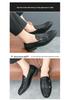 British Style Men's Leather Loafers - Large Size, Slip-On, Spring/Autumn Driving Shoes
