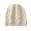 Unisex 100% Pure Cashmere Knit Hat, Korean Style, Warm, Cold-Proof, with Ear Protection for Autumn/Winter.