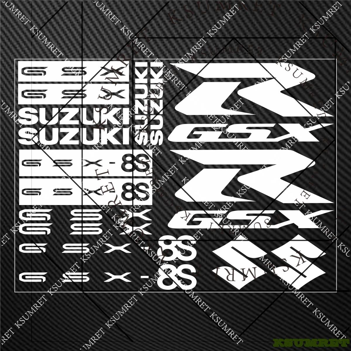AAGK1 For Suzuki Gsxr 8s Stickers Motorcycle Sticker Decal Kit белый